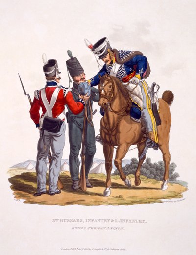 Uniform of the 3rd Hussars, Infantry and Light Infantry - The King